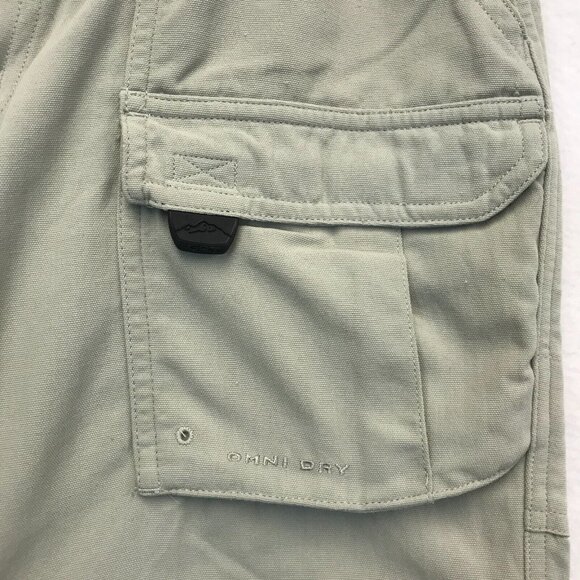 COLUMBIA GRT Conversion Pants Womens 4 Cargo Zipper Ankle Tan - Picture 5 of 13